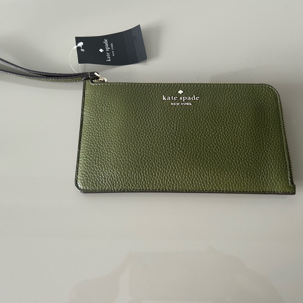 Kate Spade Green Wristlet